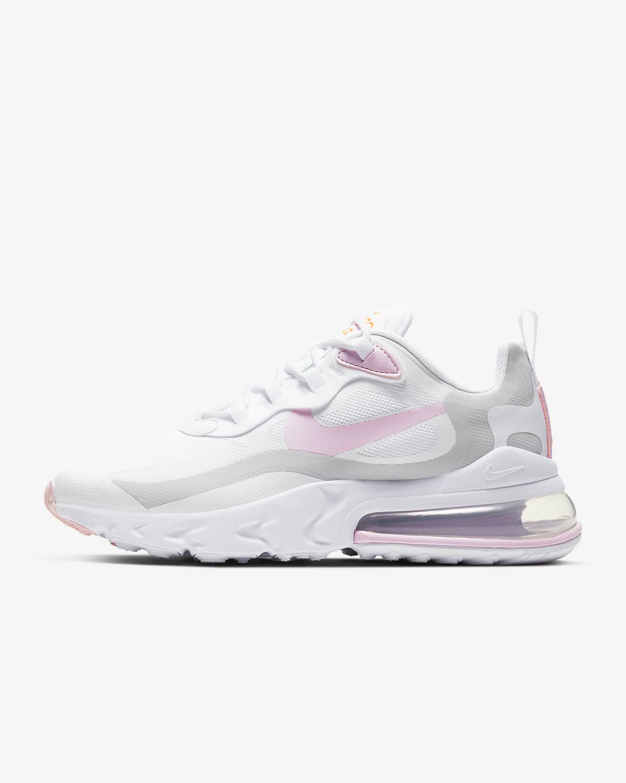 nike white and pink air max 270