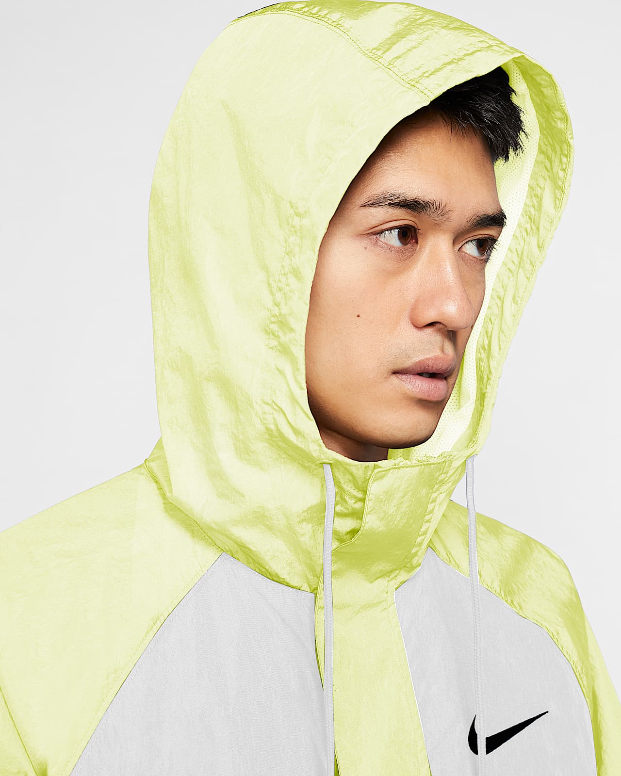 men's woven hooded jacket nike sportswear swoosh