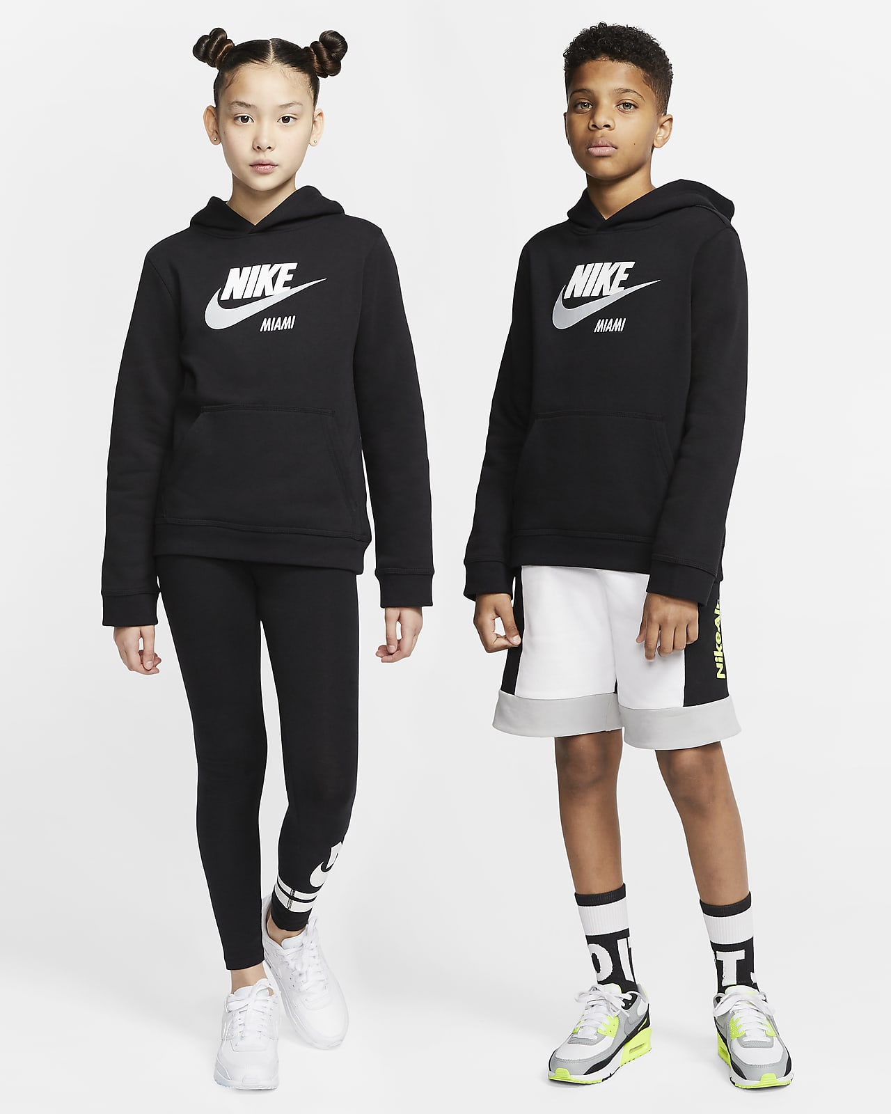 Nike Sportswear Club Fleece Miami Big Kids' Pullover Hoodie. Nike.com