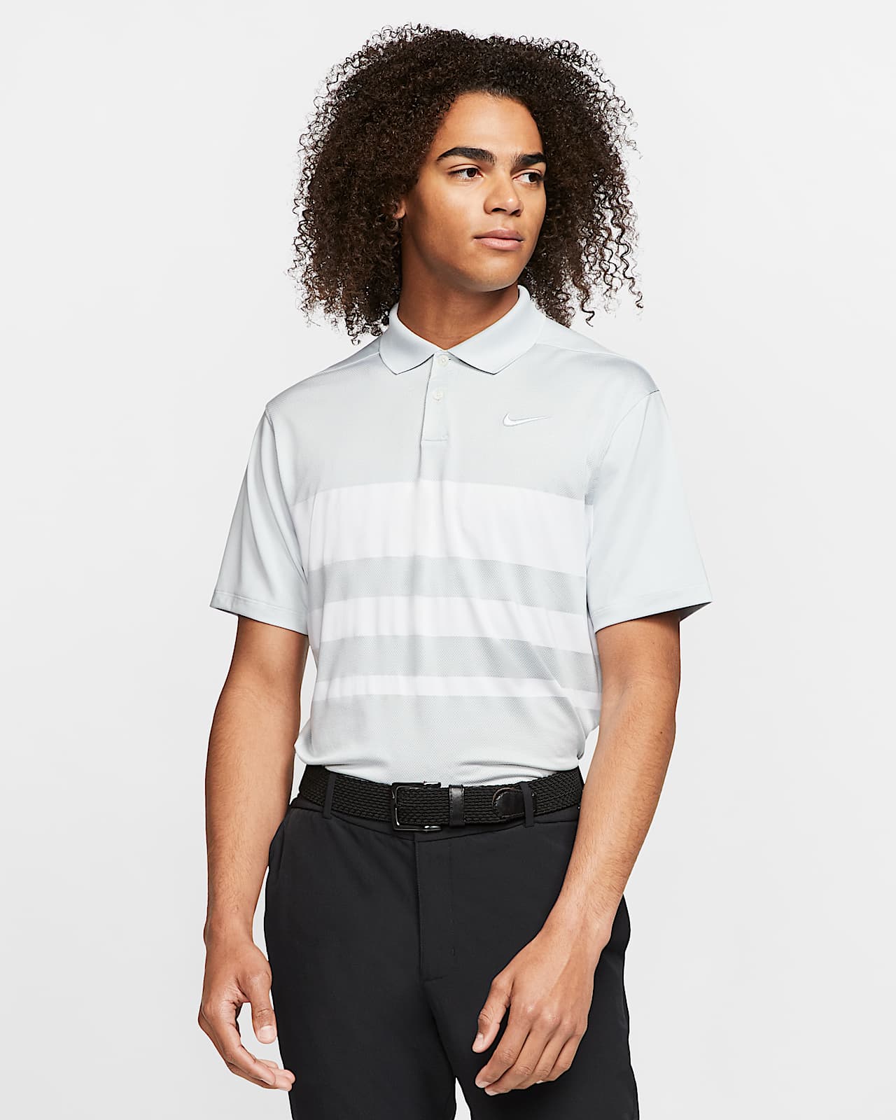nike men's vapor stripe golf polo