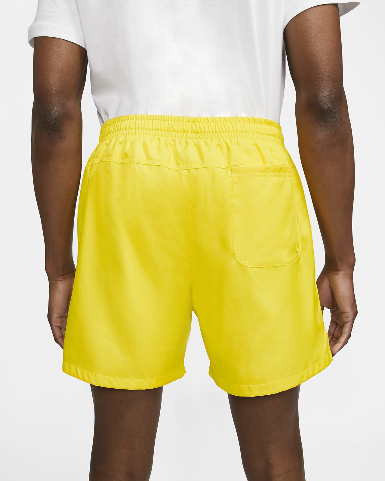 nike essentials shorts in yellow