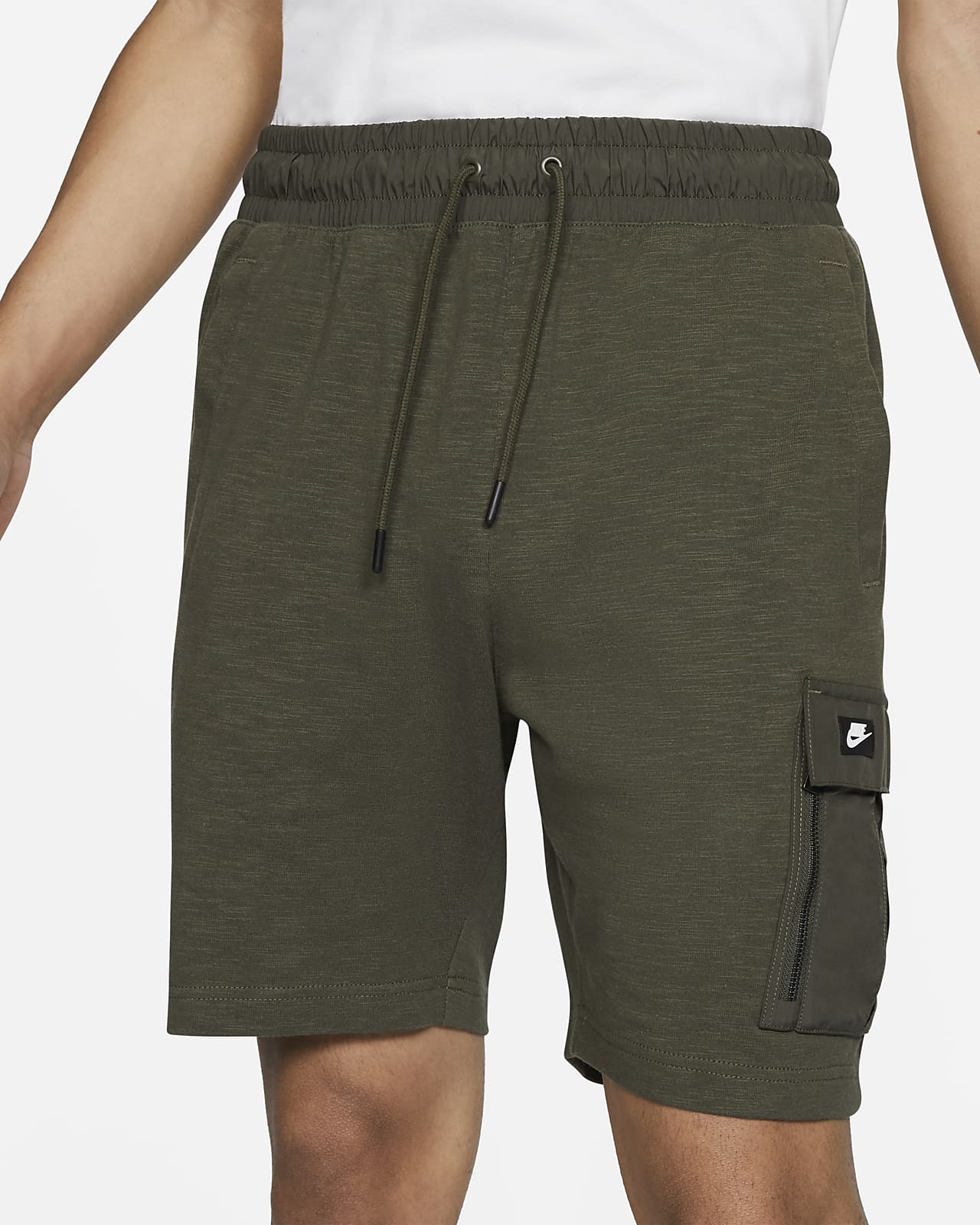 nike shorts standard fit at knee length