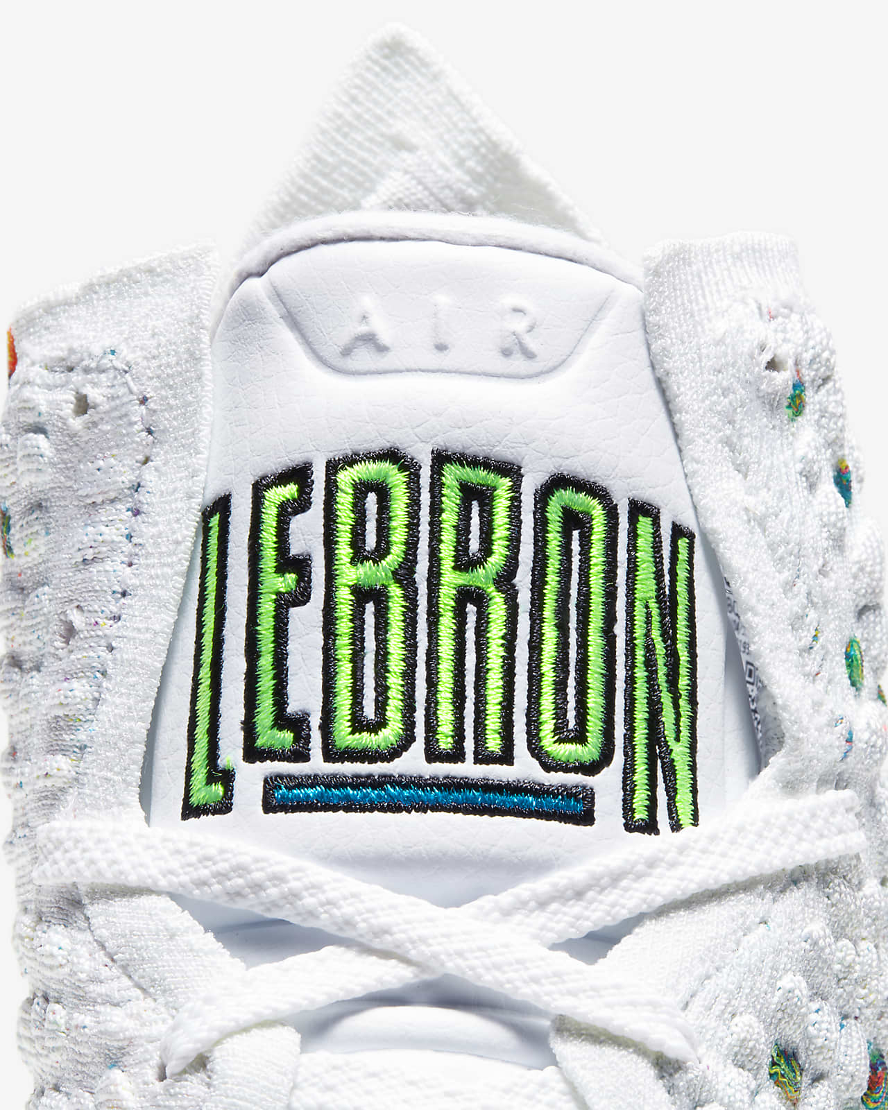 lebron green and white shoes
