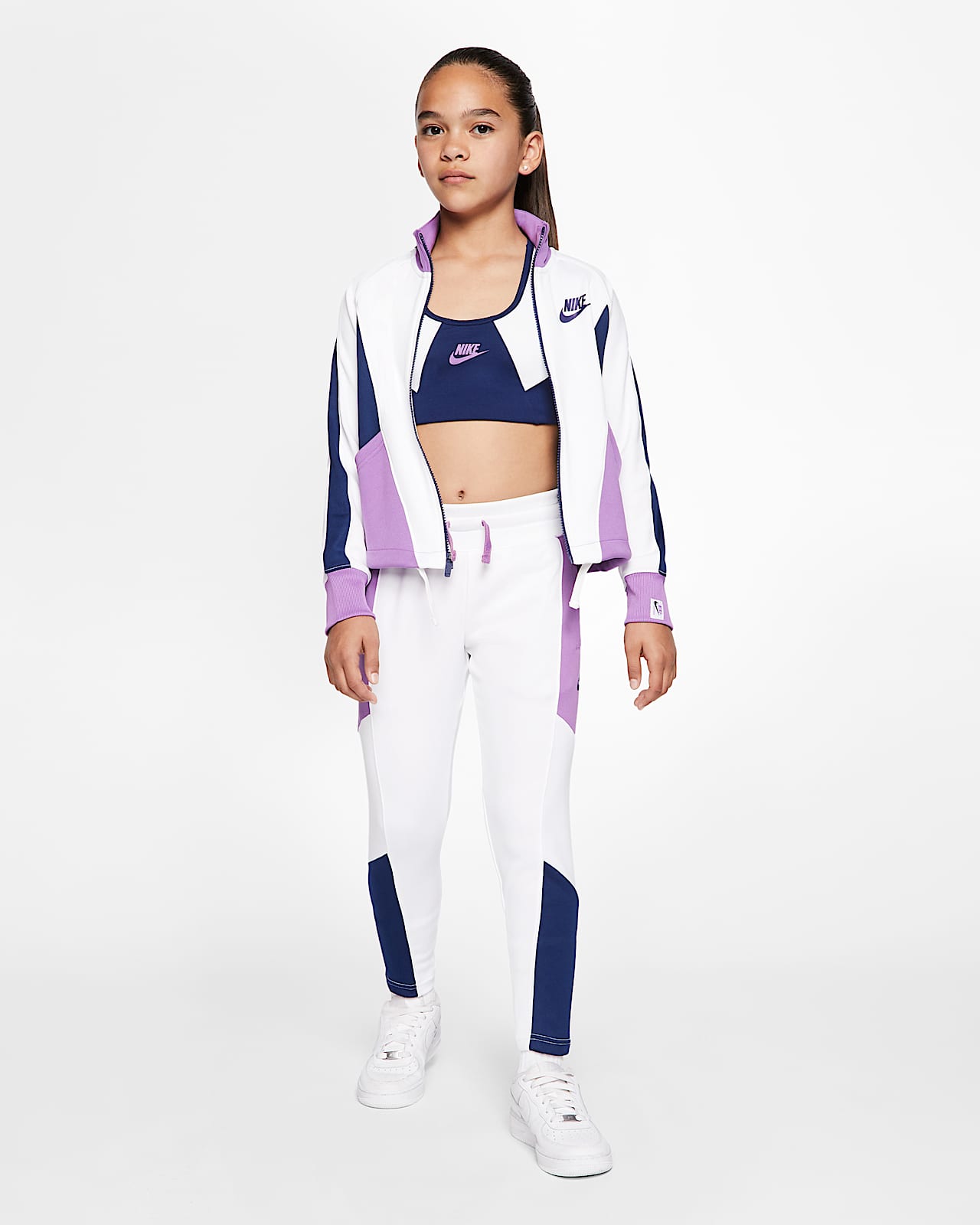 nike purple bra
