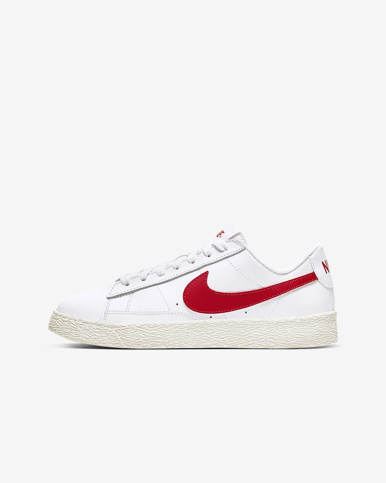 nike blazer low red and white