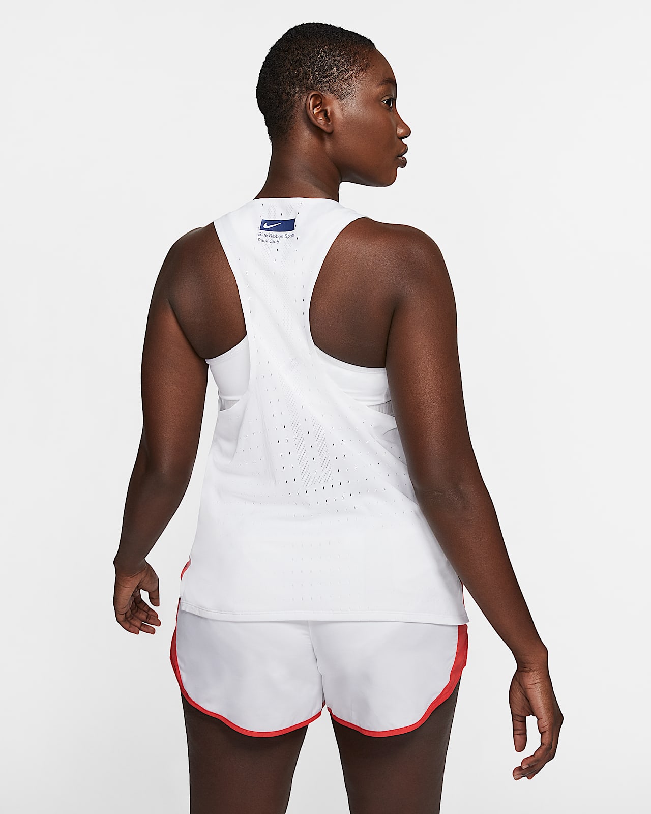 nike aeroswift singlet white