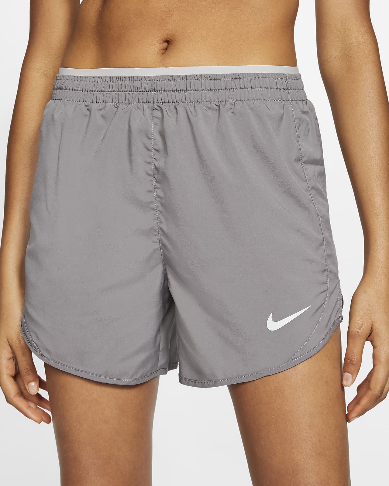 gray nike shorts women's