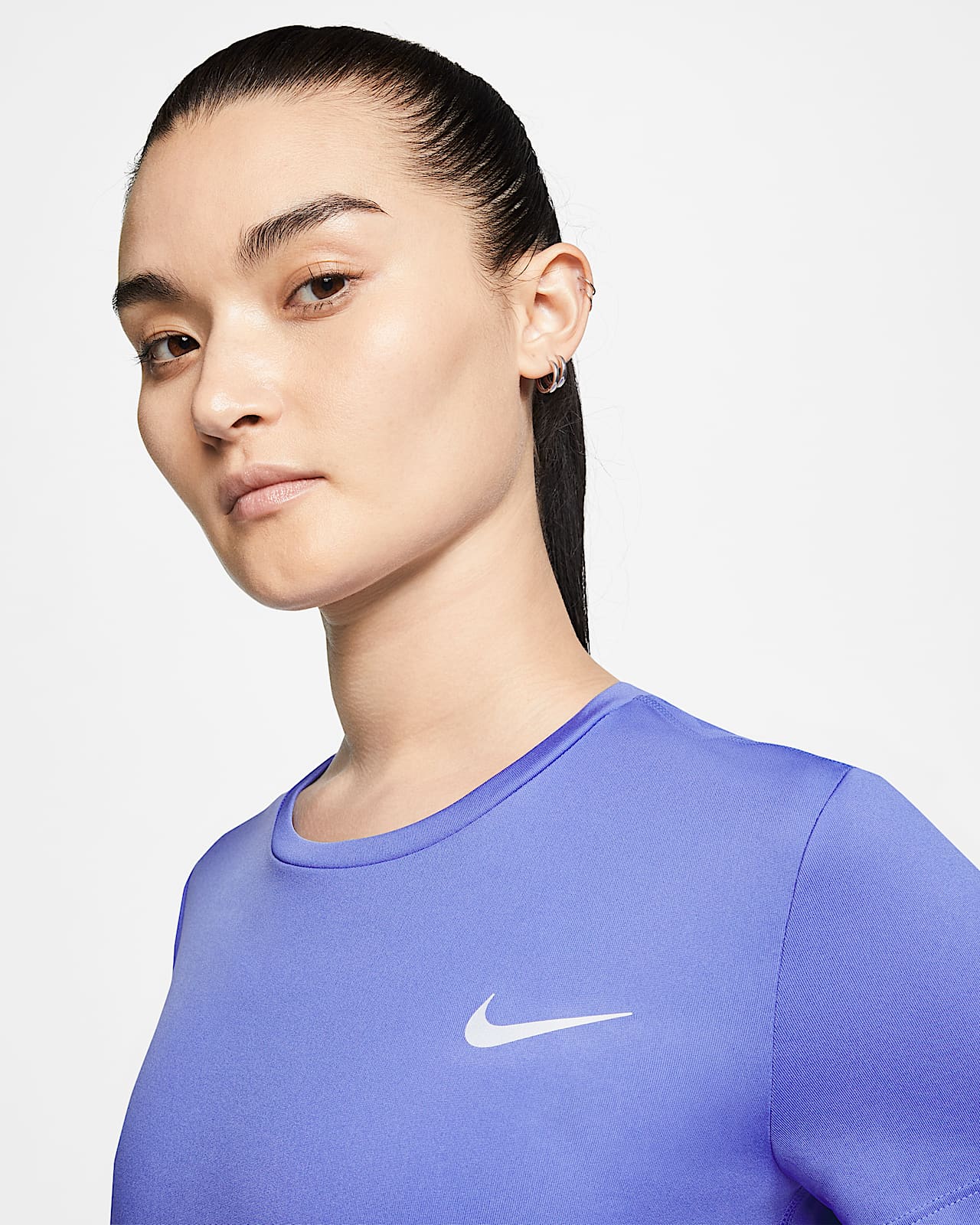 nike miler short sleeve running top