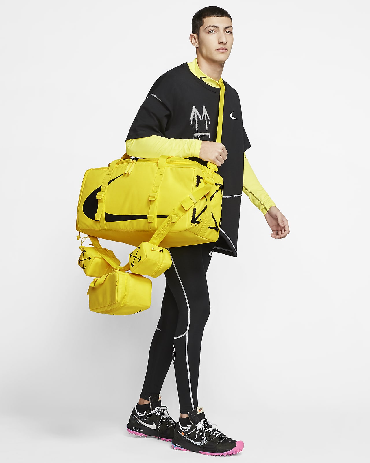 off white sport bag