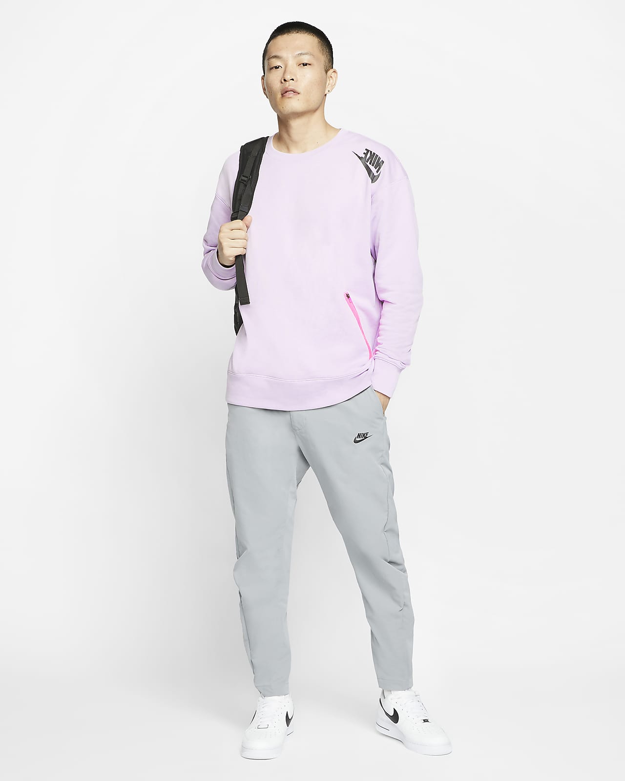 Nike Sportswear Men S French Terry Crew Nike Com - pink shirt nike high quality roblox
