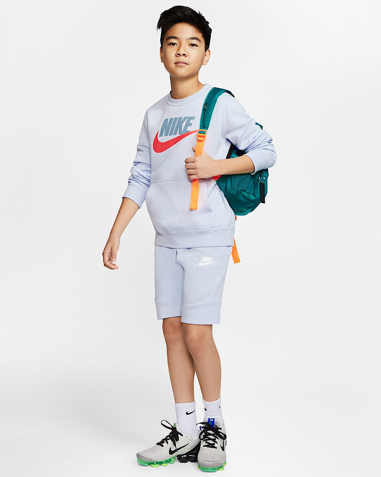 Nike Sportswear Club Fleece genser til store barn (gutt) Nike Sportswear Club Fleece genser til store barn (gutt)