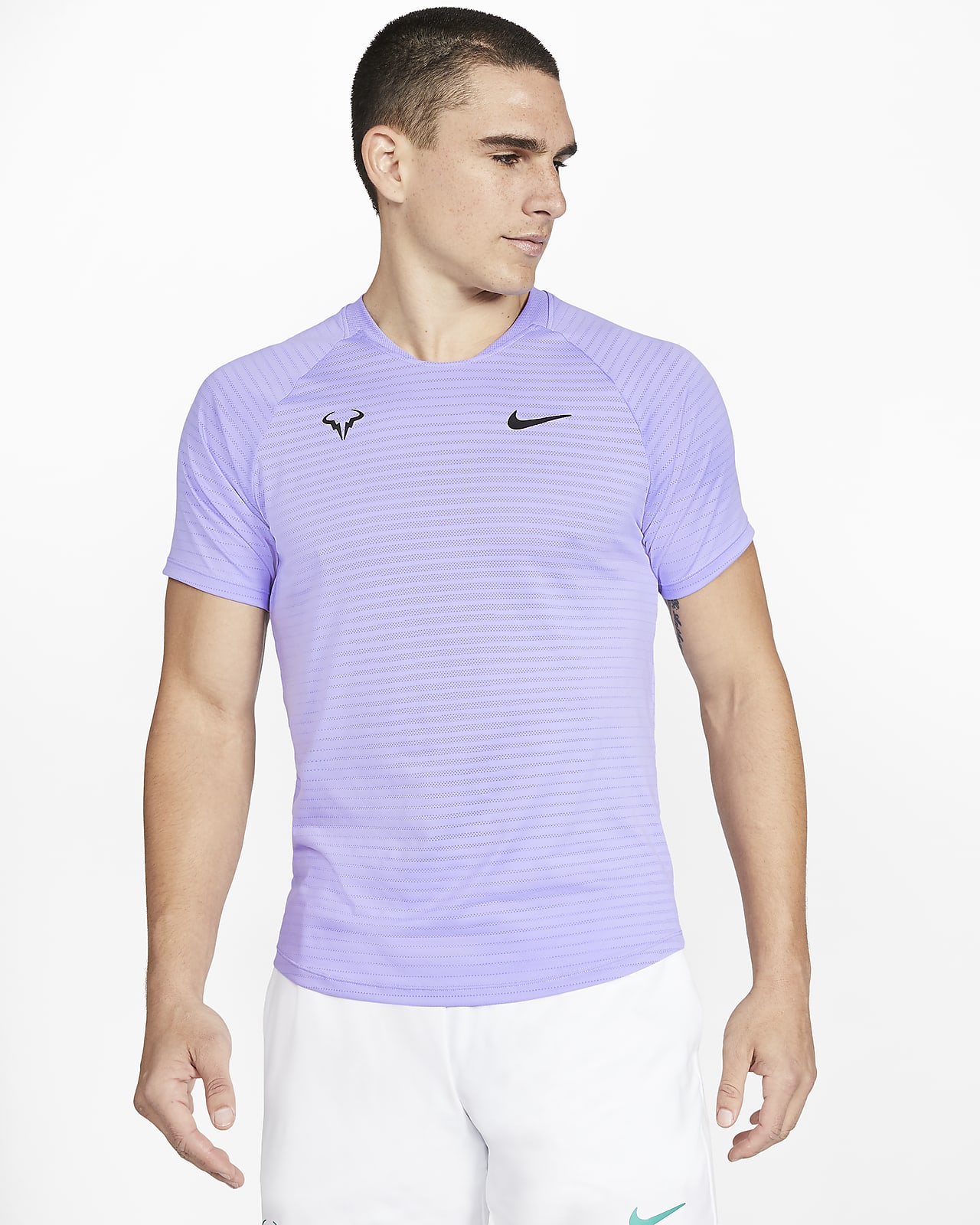 Camiseta de tenis de manga corta para hombre NikeCourt AeroReact Rafa Slam.  Nike.com