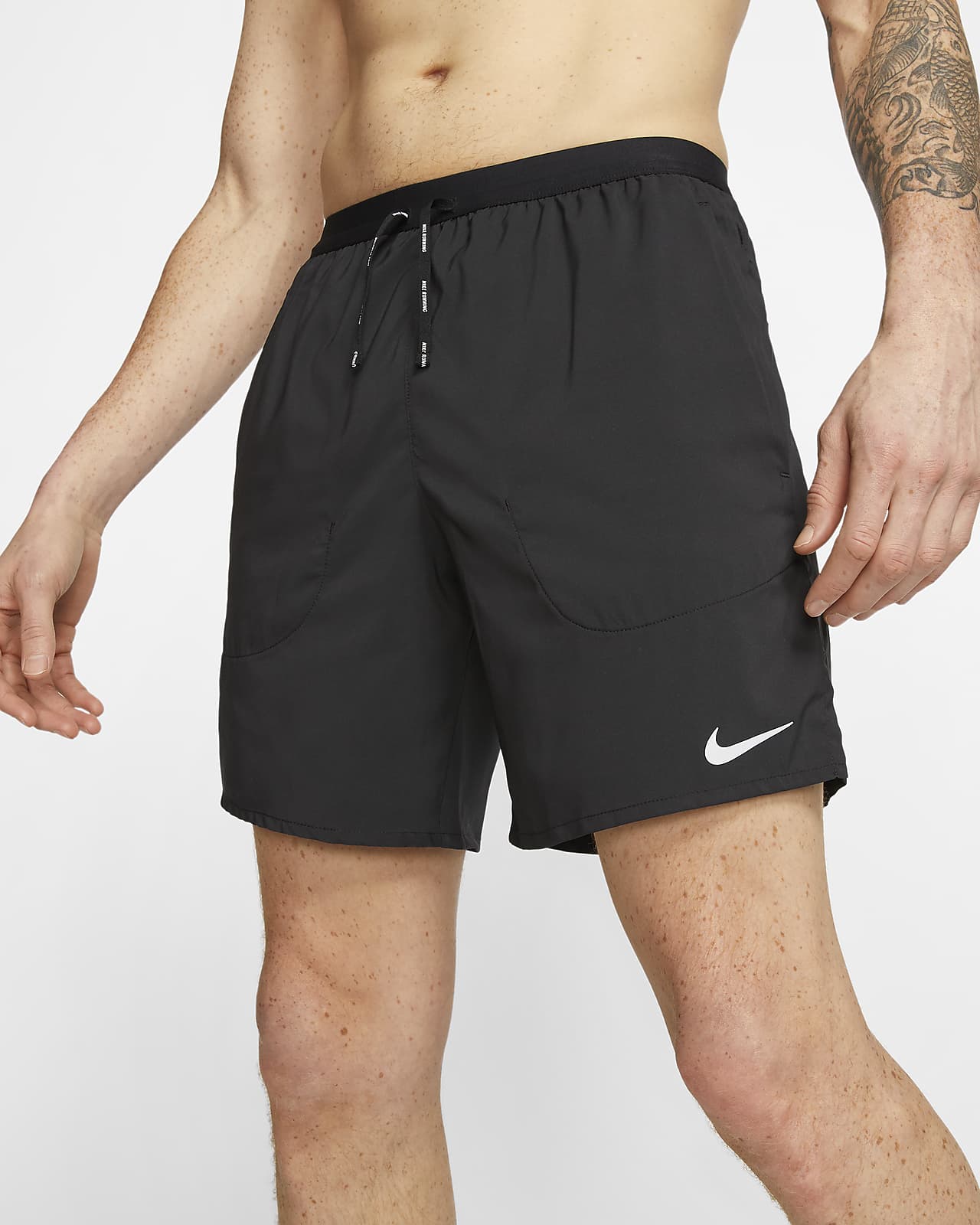 nike drawstring running shorts