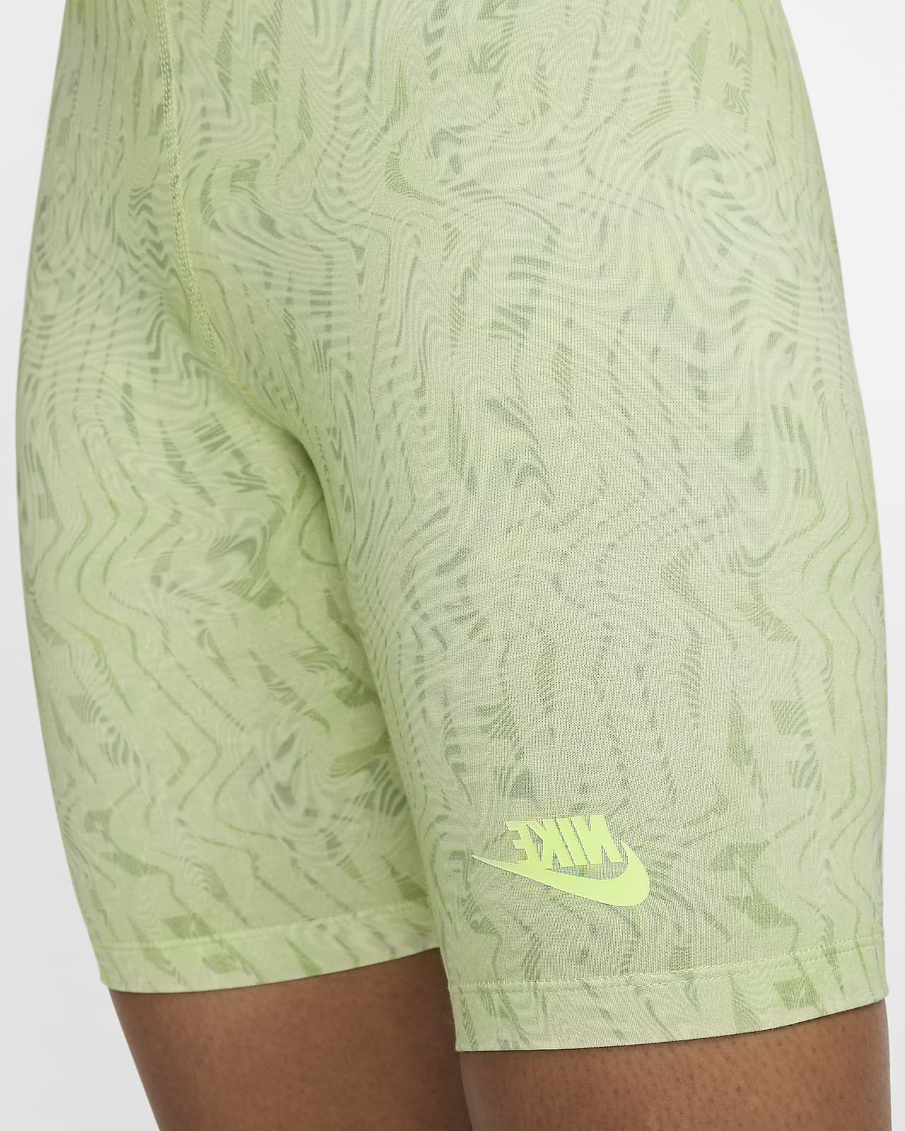 lime green nike biker shorts