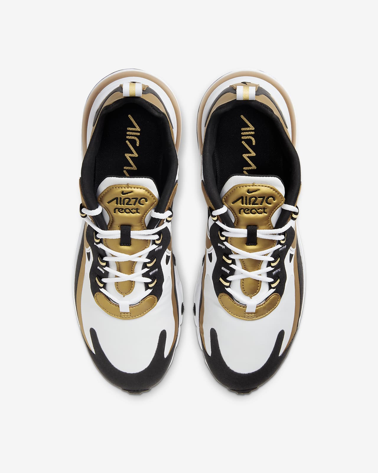 nike air max black white and gold