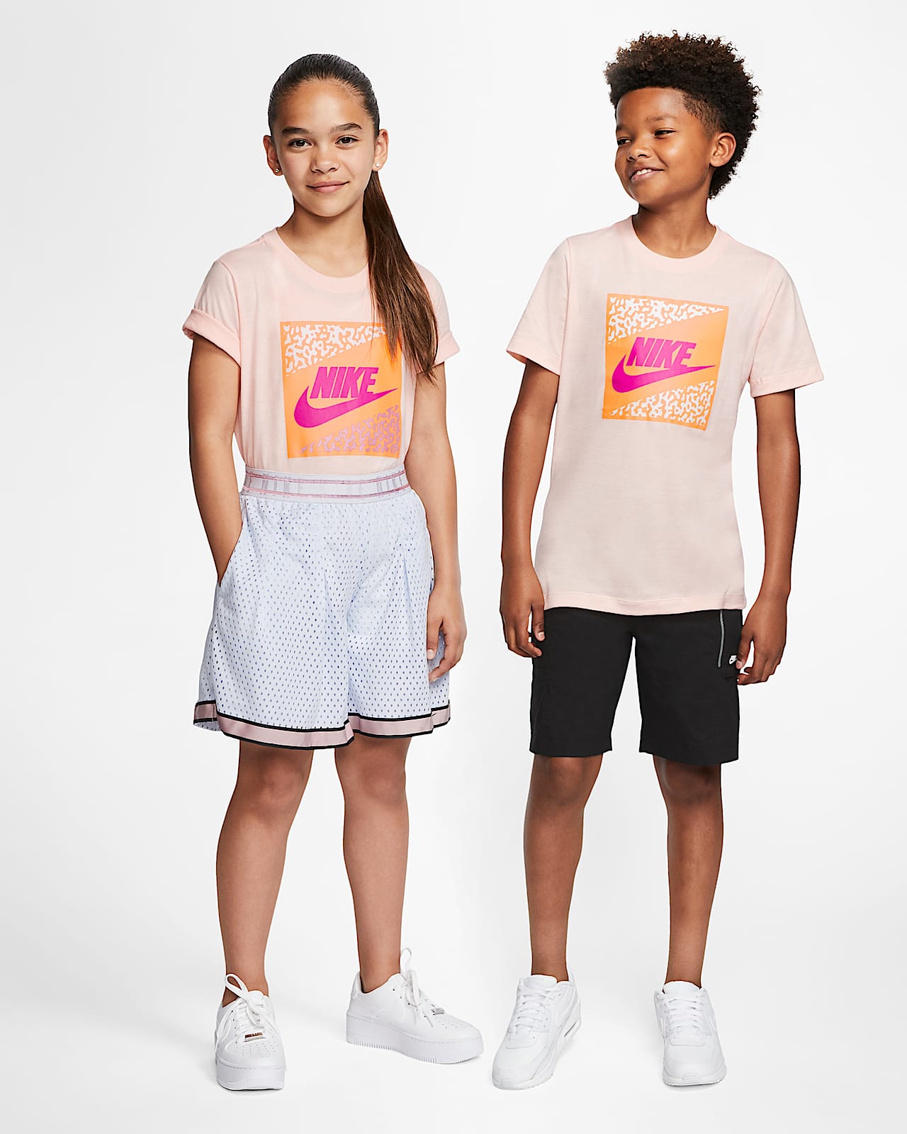 nike t shirt bambino rosa