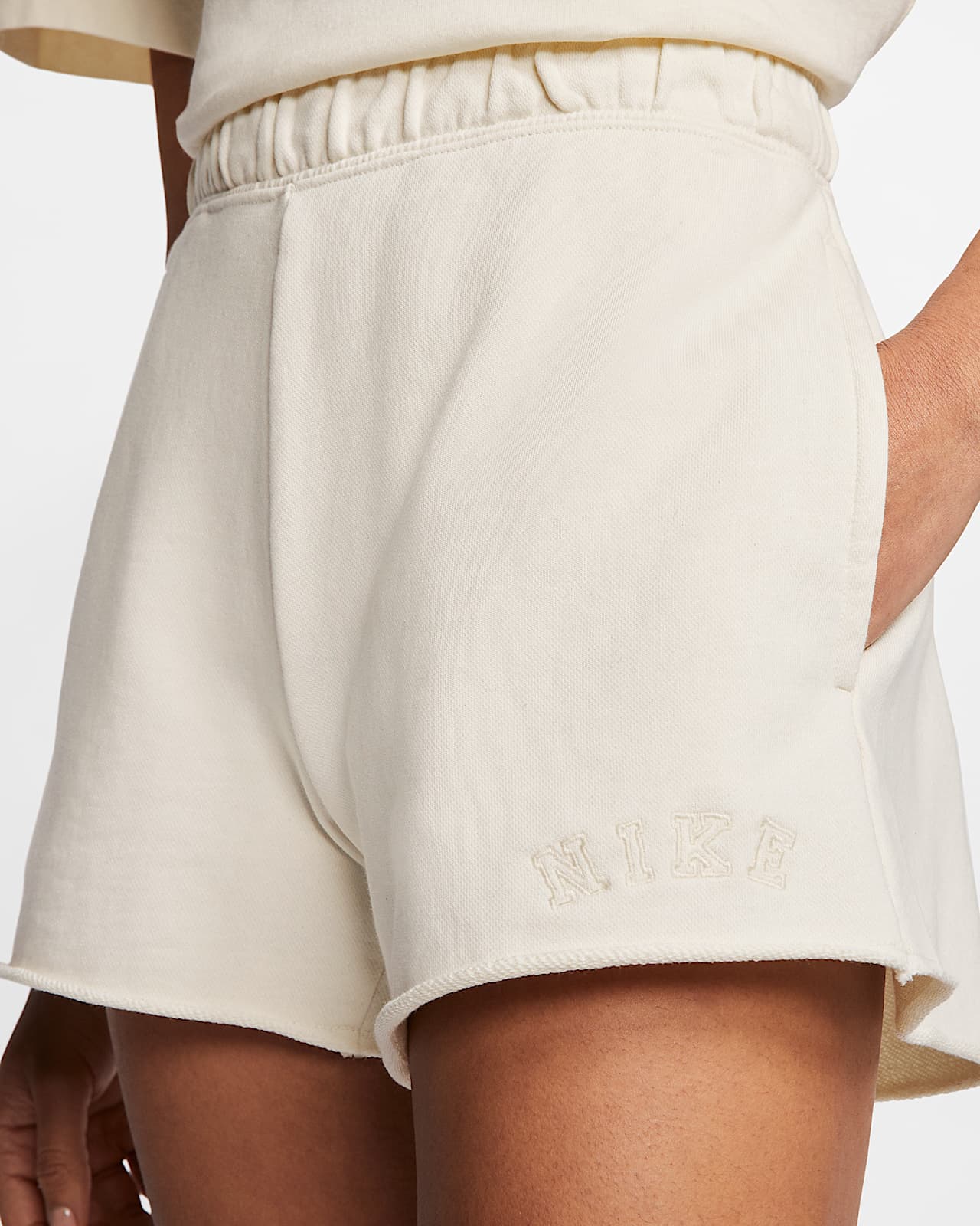 women's french terry shorts nike