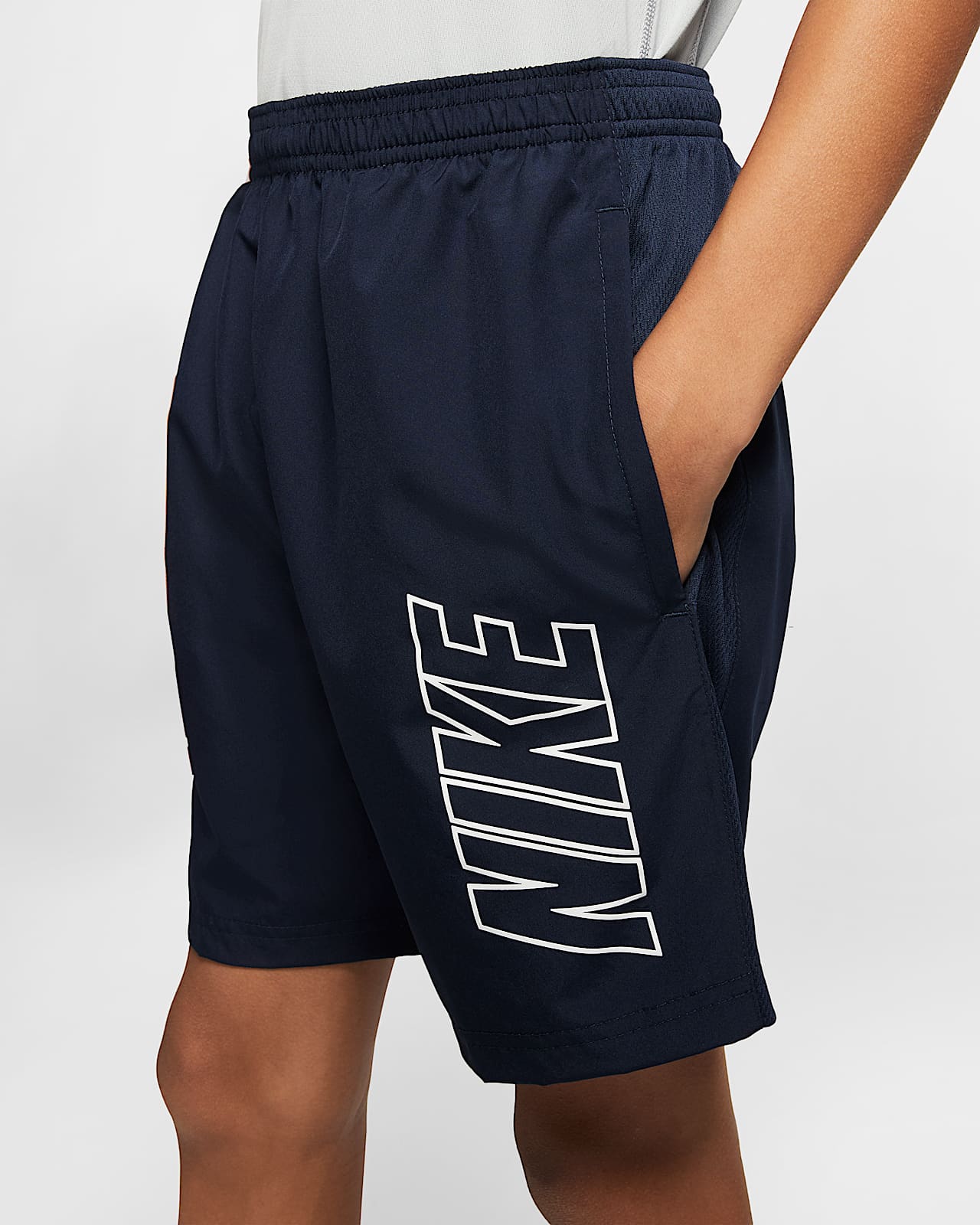 blue nike football shorts