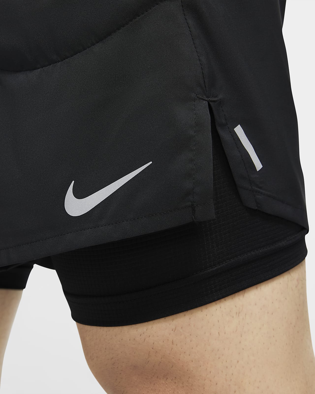 nike running flex stride 7 inch shorts in black