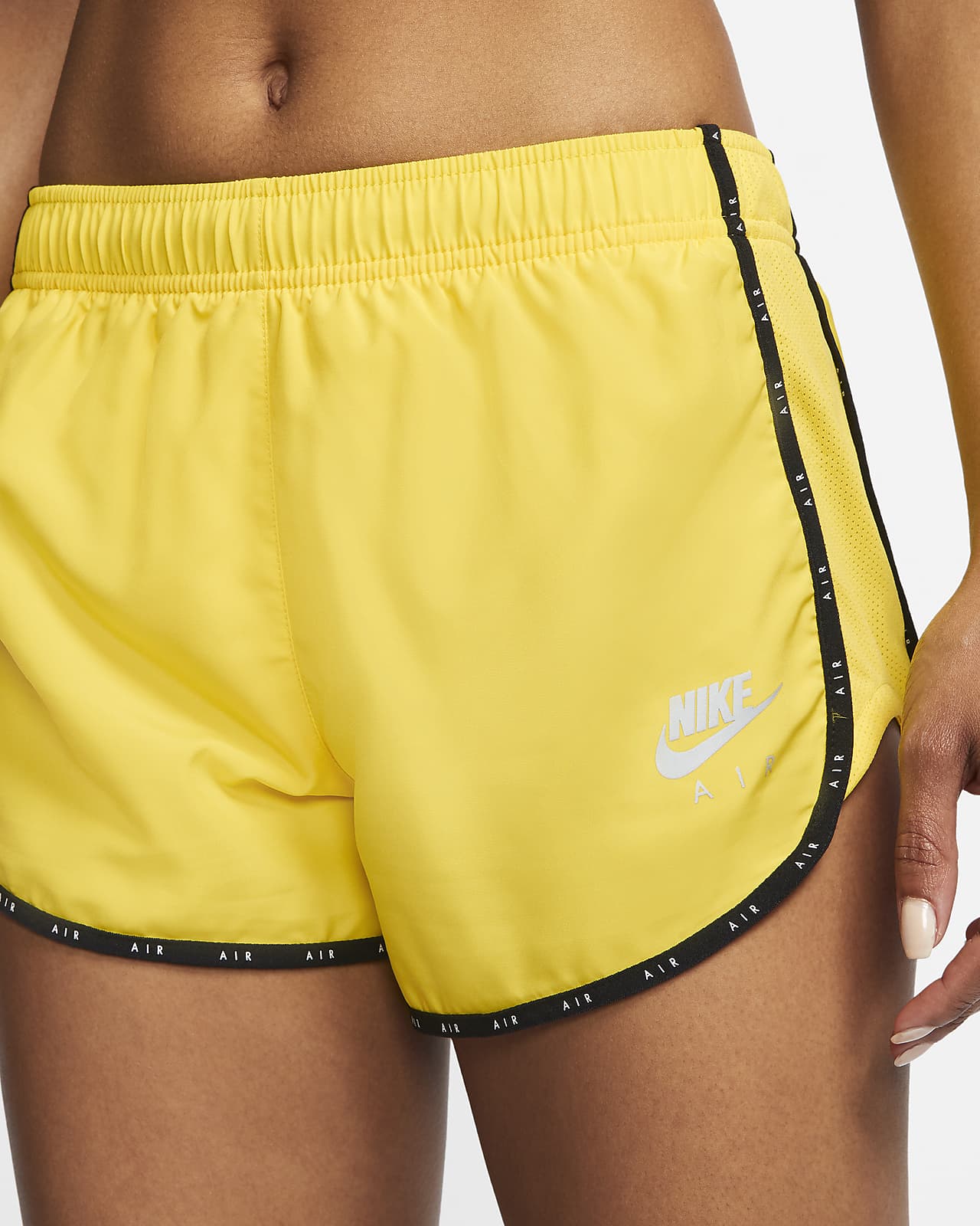 yellow nike running shorts