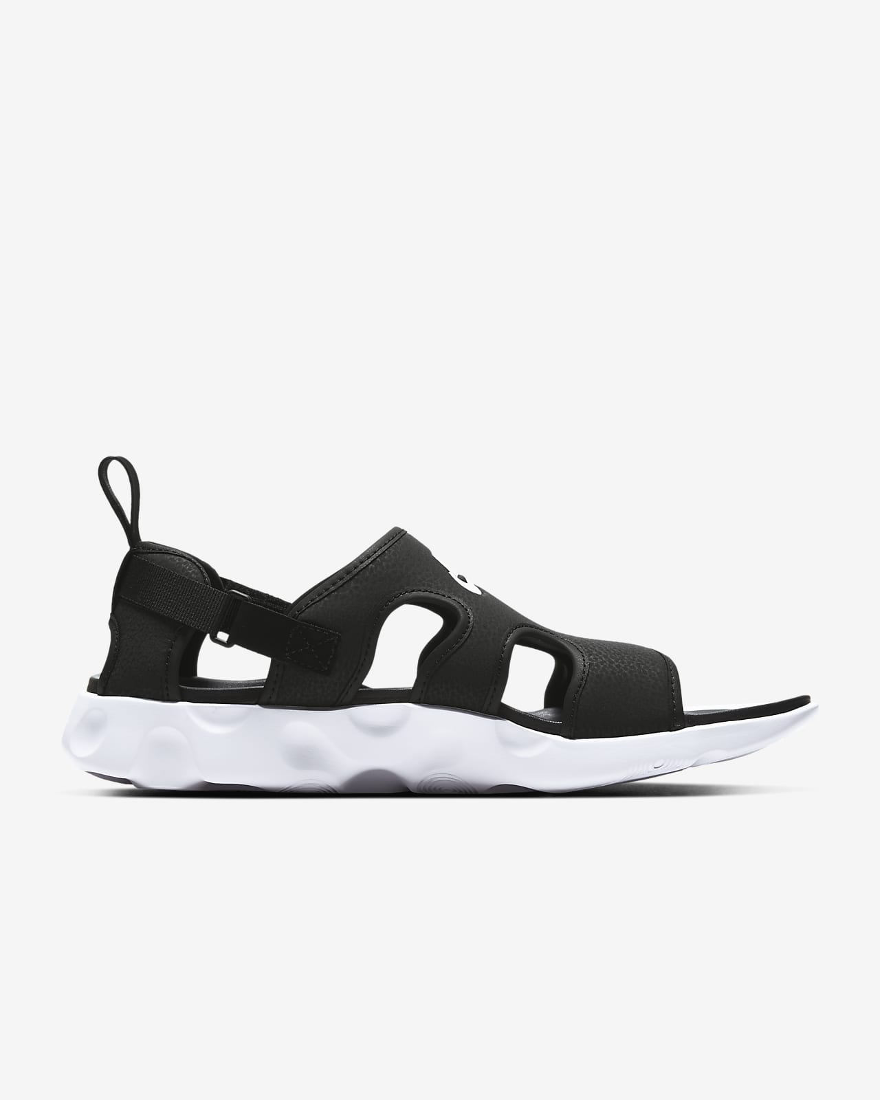 nike black sandals with strap