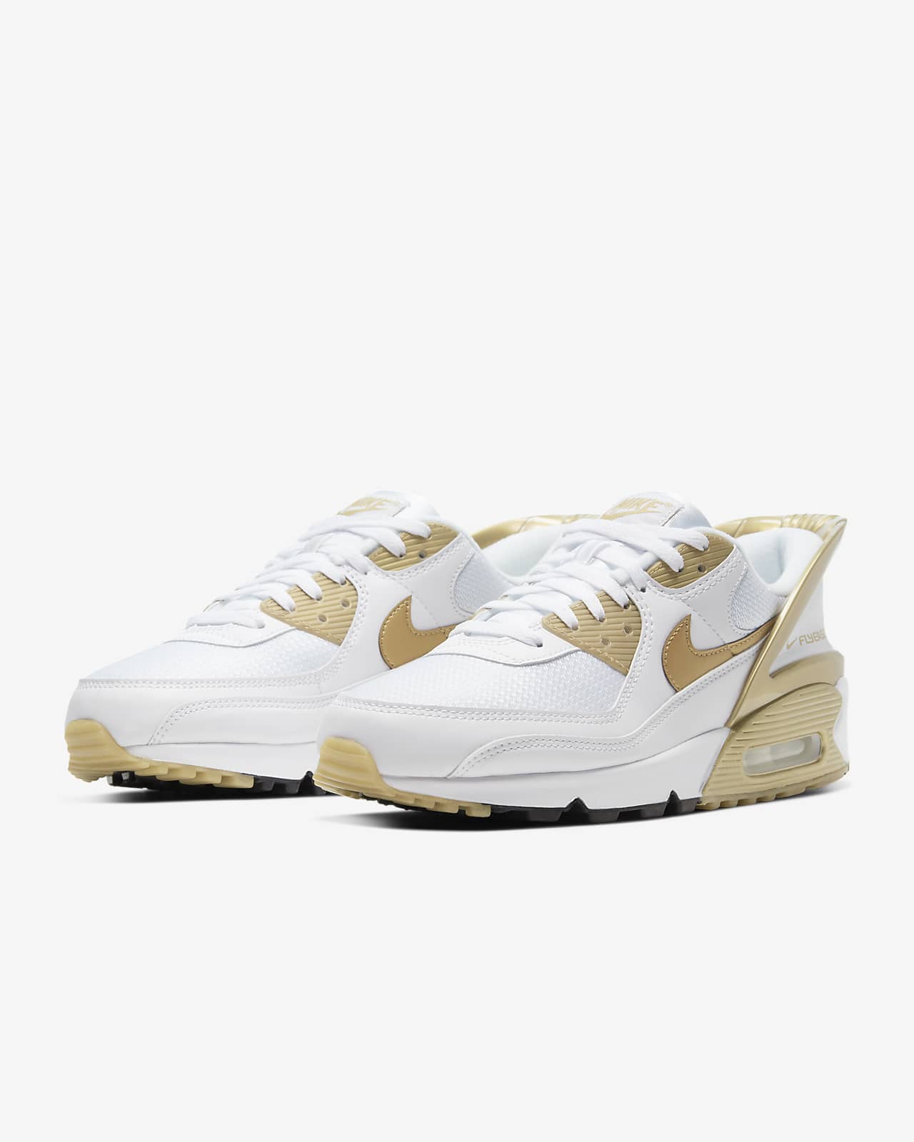 Nike air max outlet 90 blancas y doradas