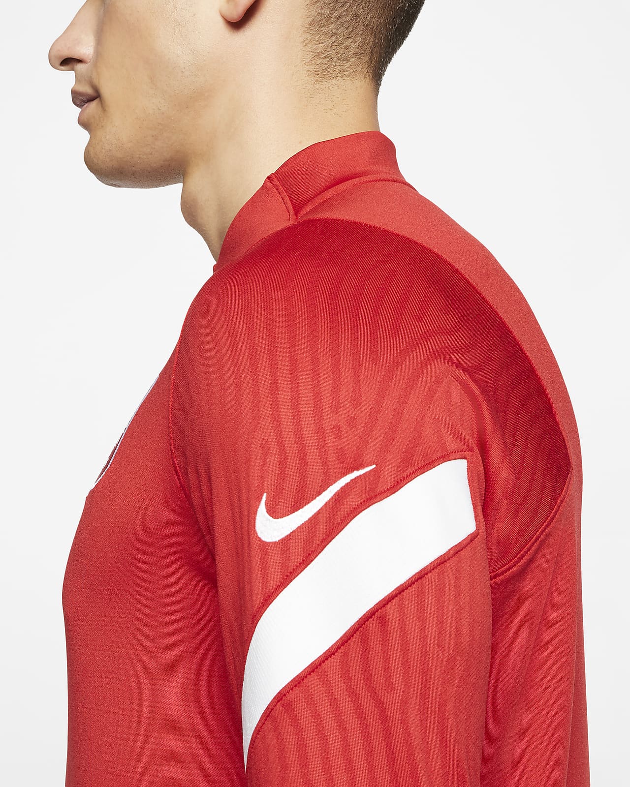 nike drill top red