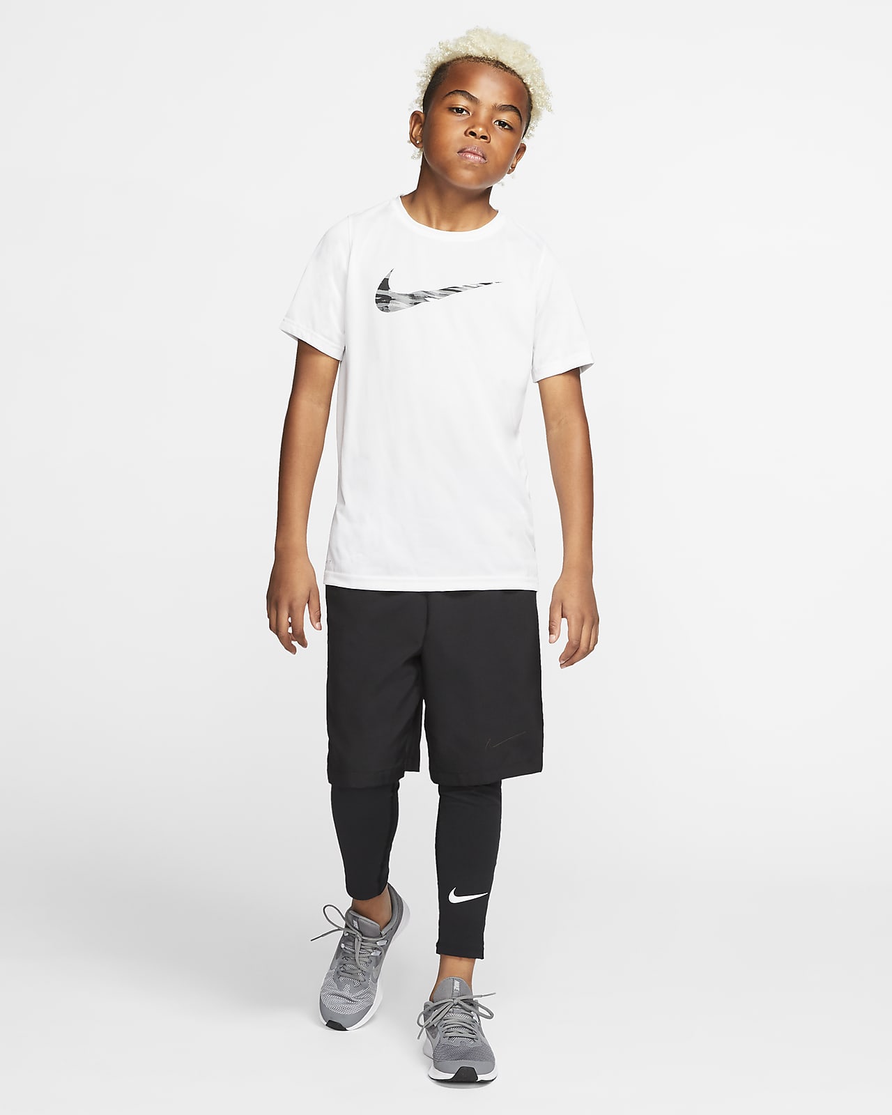 boys nike pro tights