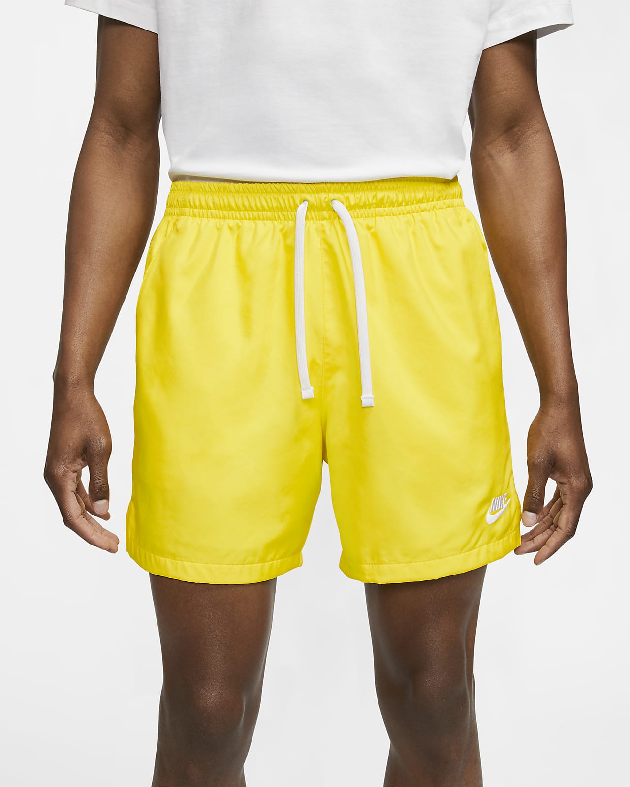 opti yellow nike shorts