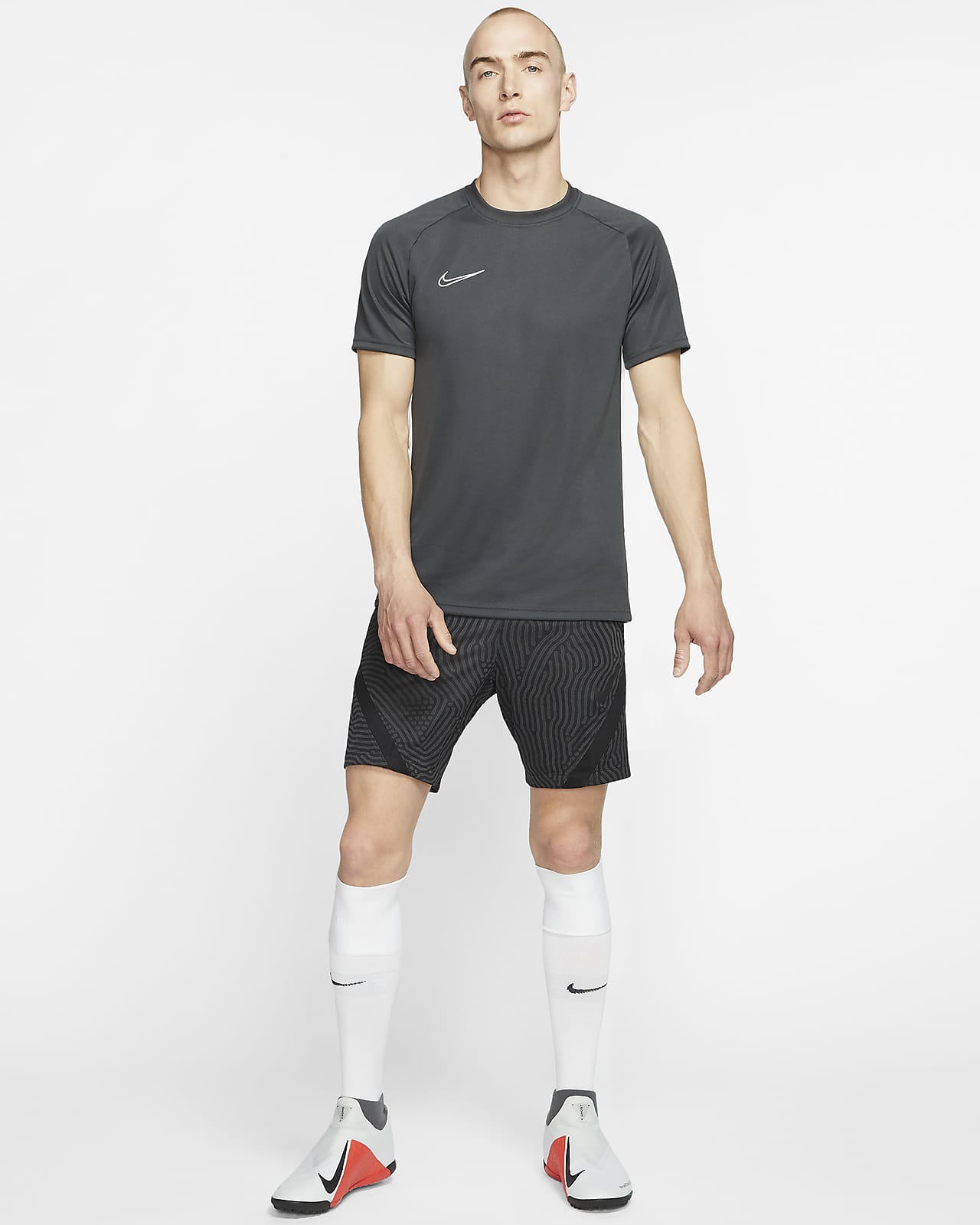 nike grey football shorts