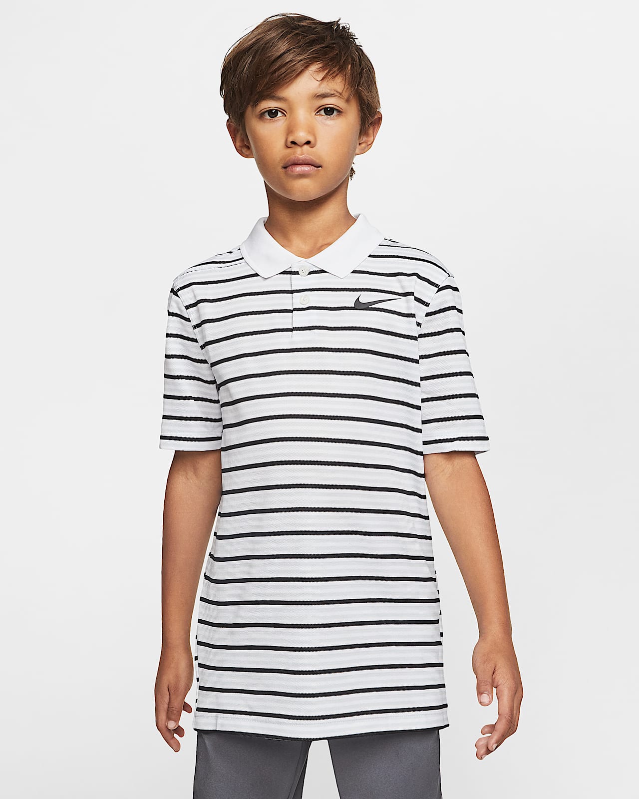 nike dri fit victory stripe polo