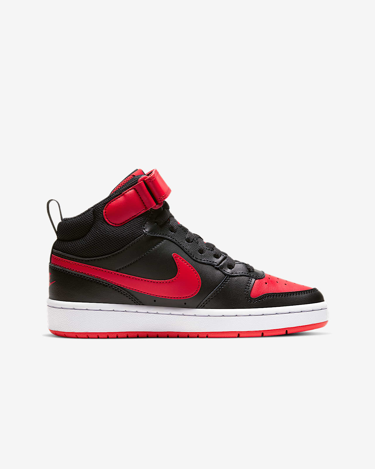 nike court borough mid 2 red and black