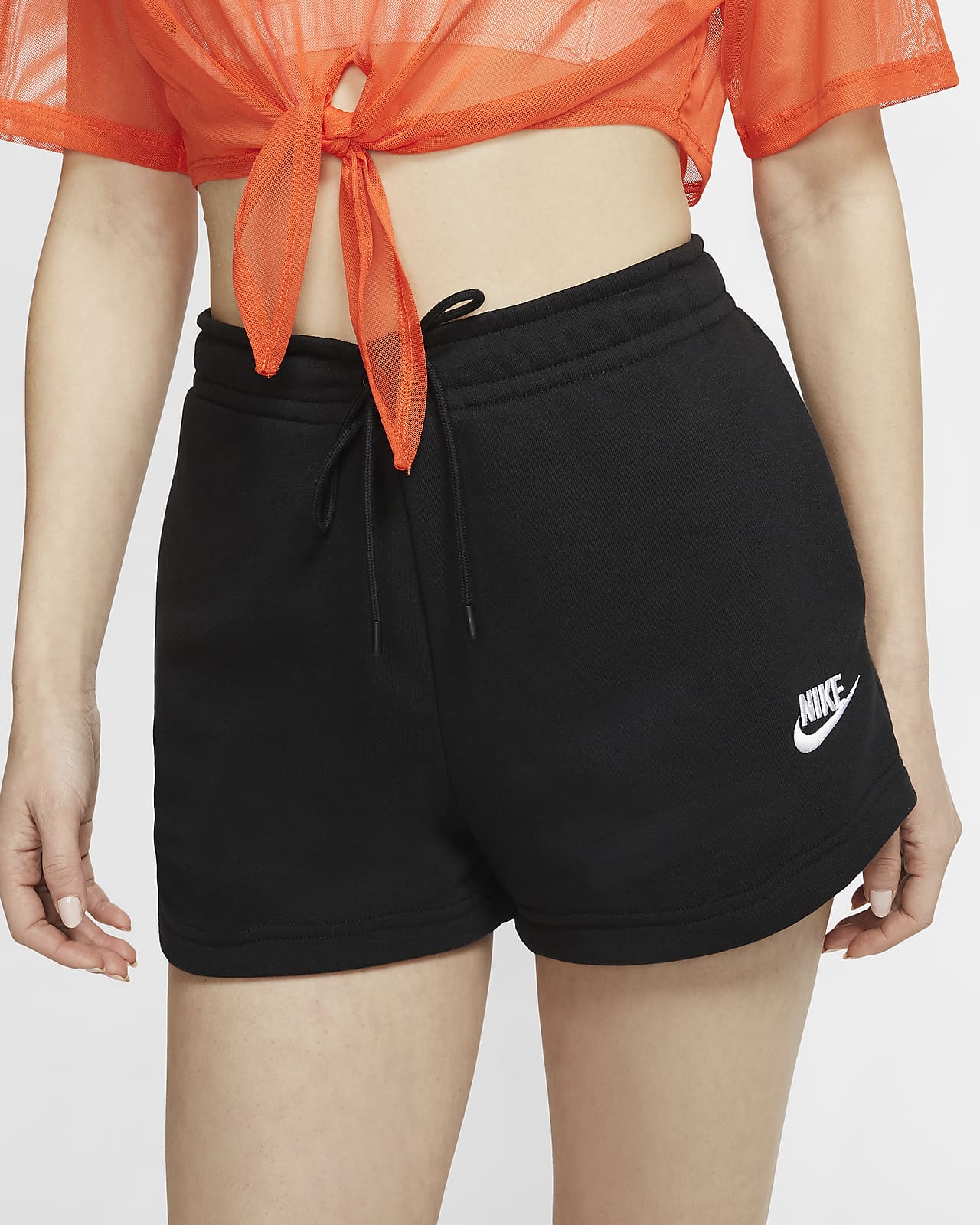 nike womens terry shorts