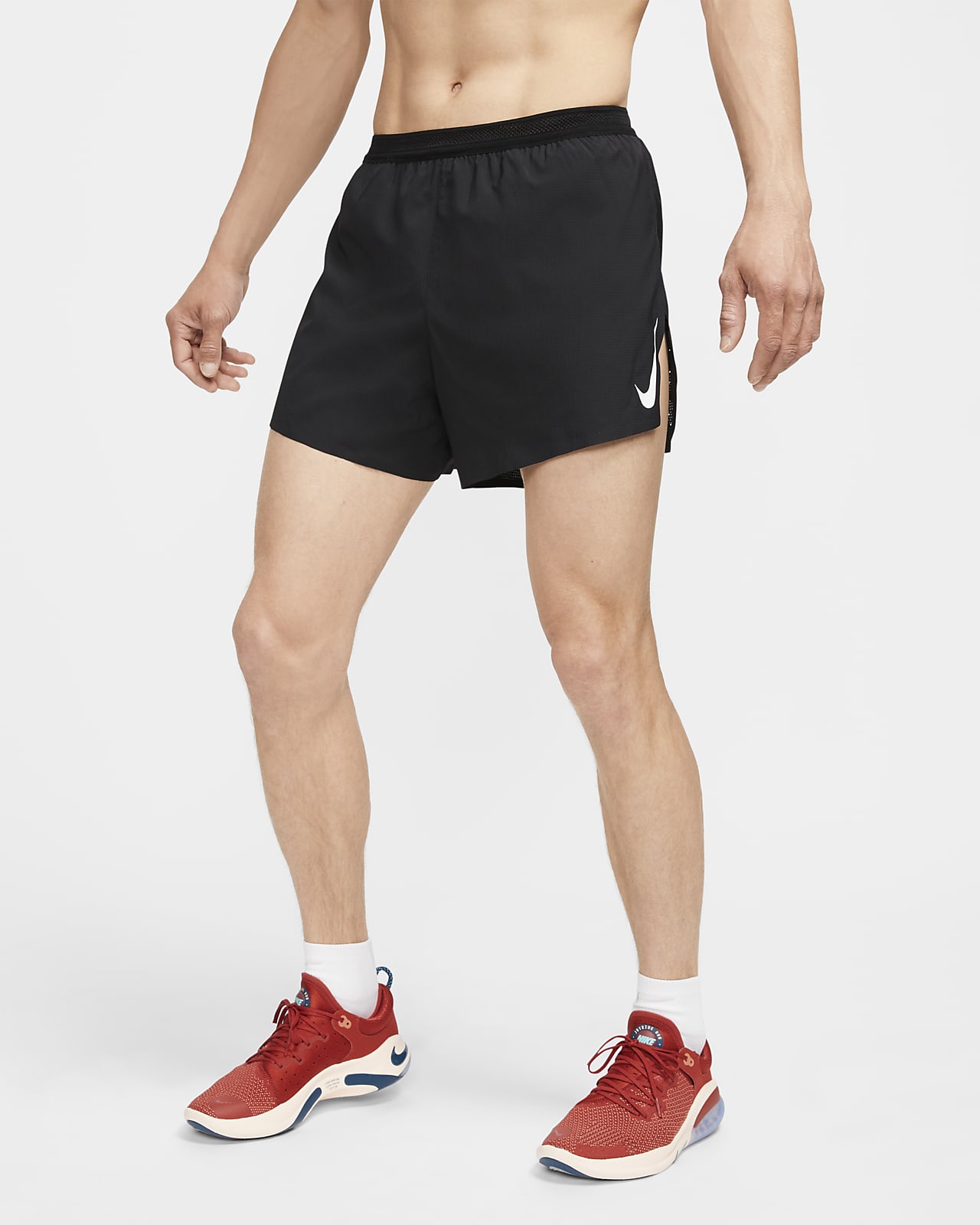 nike split running shorts
