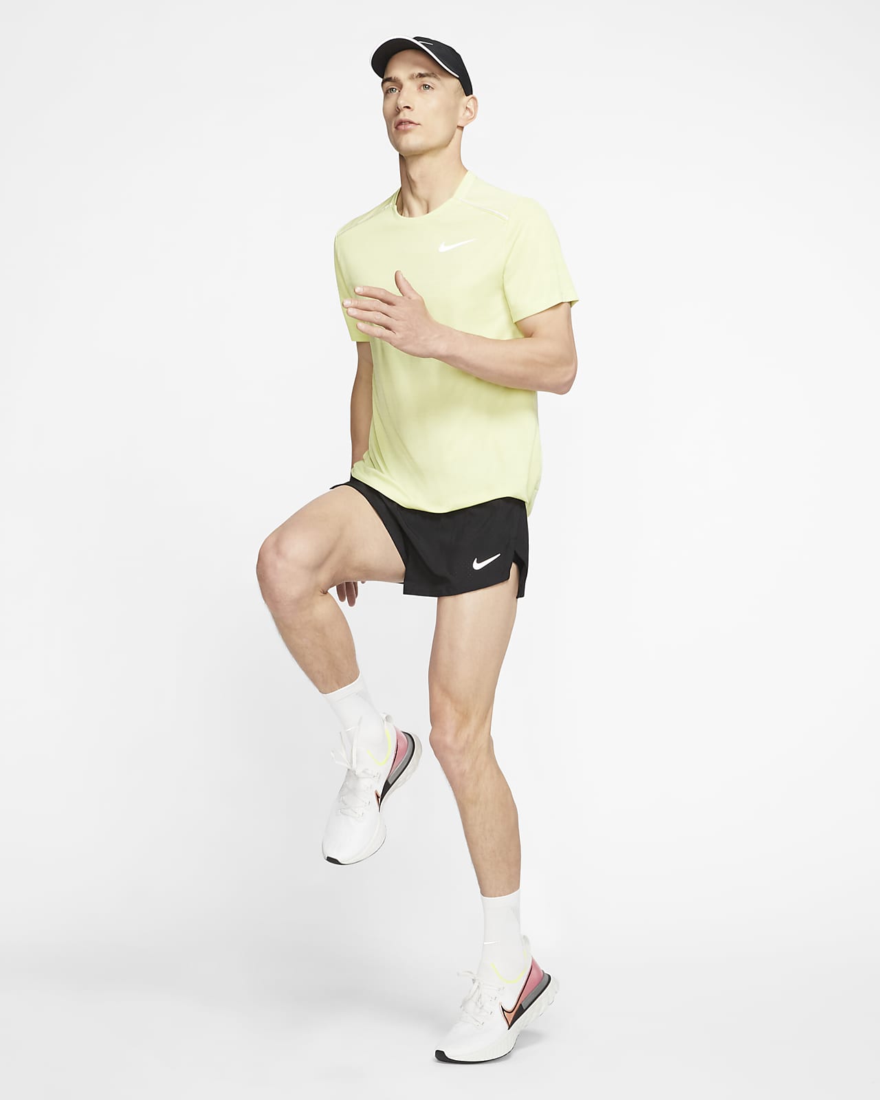 Mens Size XL Nike Yoga 2-in-1 Training Lined Athletic Shorts Black