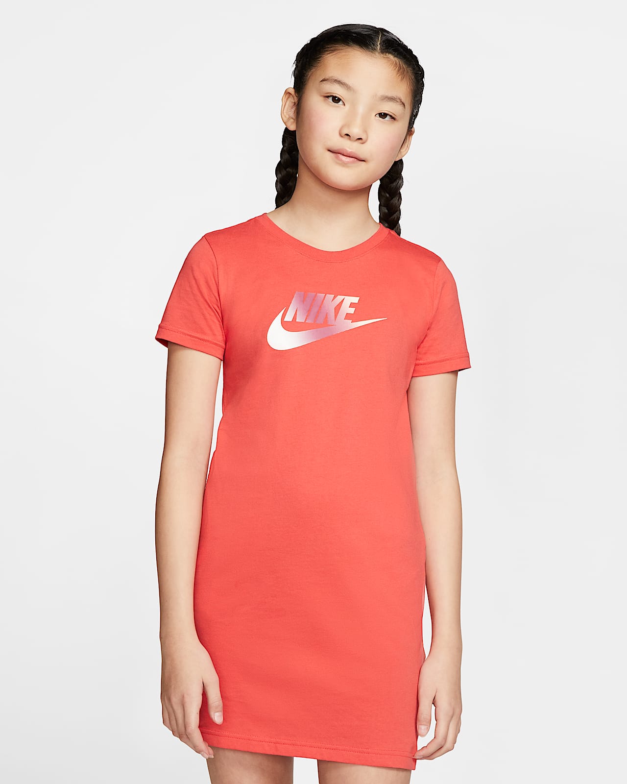 orange nike dress