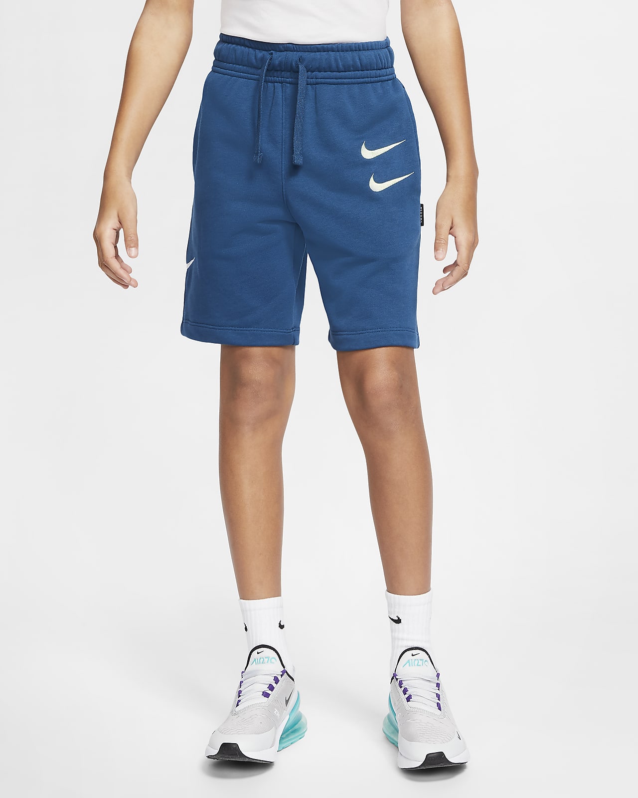 Nike Sportswear frottéshorts til store barn (gutt)
