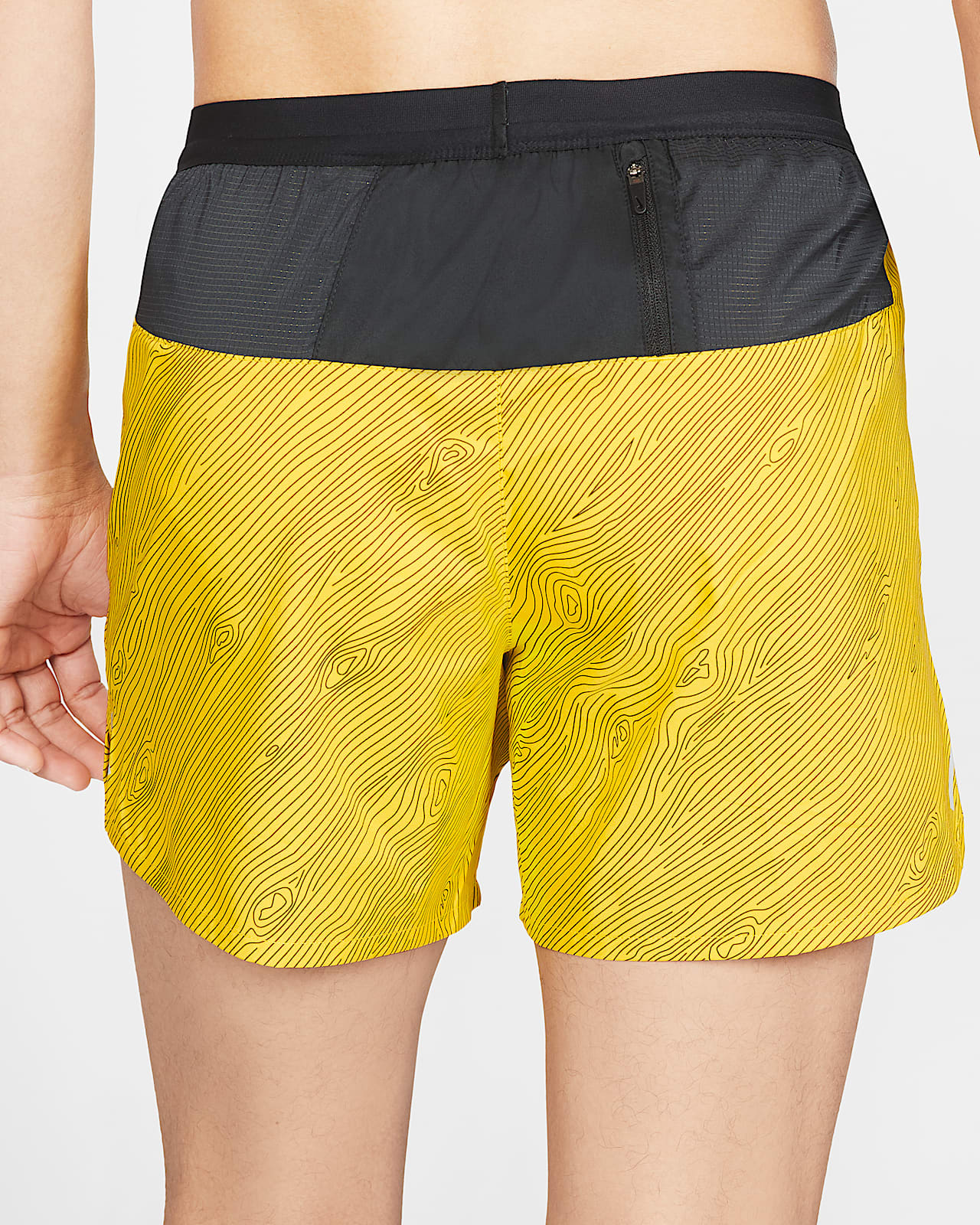nike trail shorts yellow