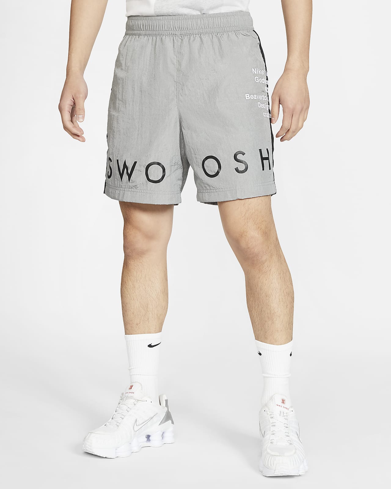 nike sportswear swoosh woven shorts