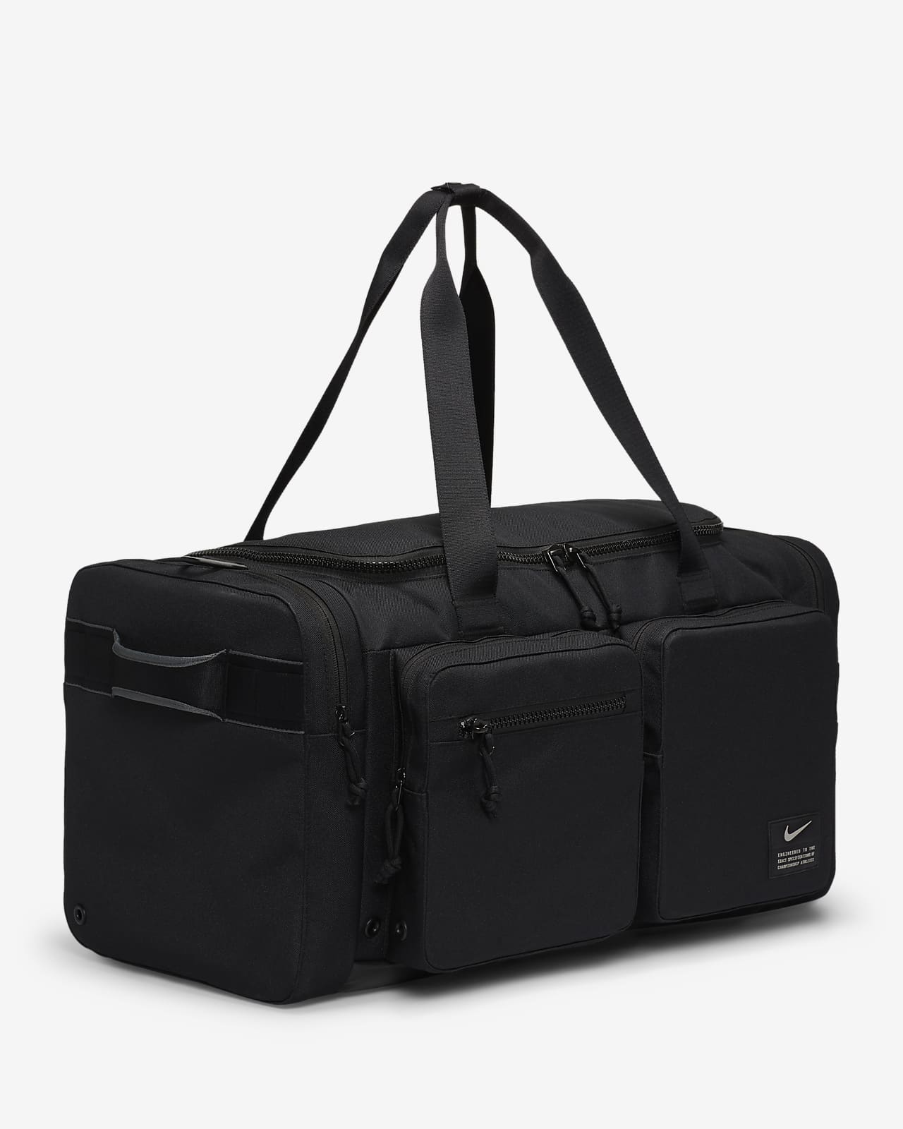 nike black utility duffel