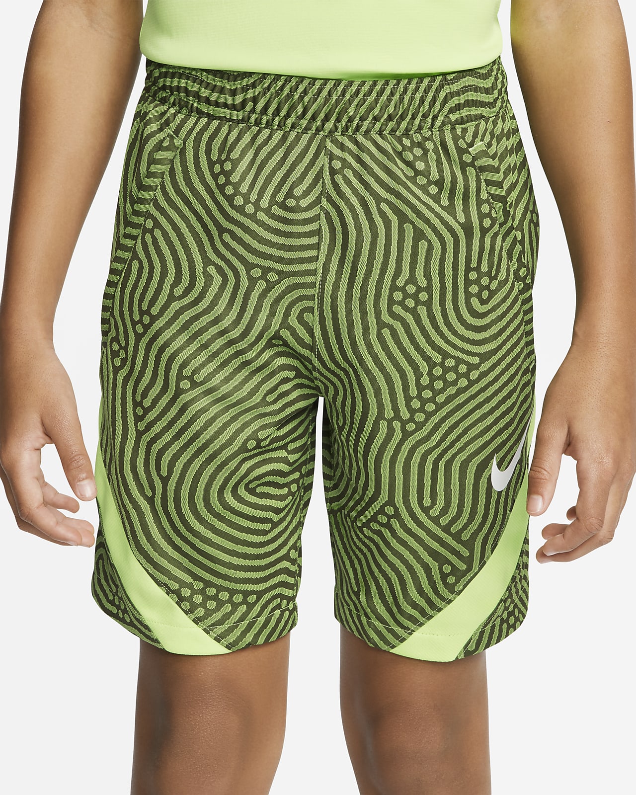 green nike dri fit shorts