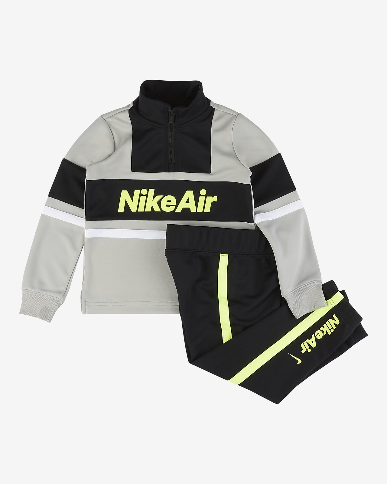 Conjunto de pantalones de entrenamiento y sudadera sin cierre para niños  talla pequeña Nike Air. Nike.com