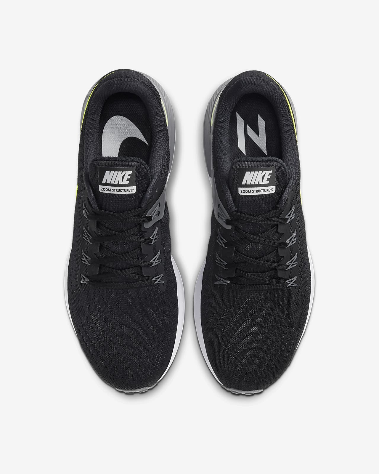 nike air zoom structure 22 black