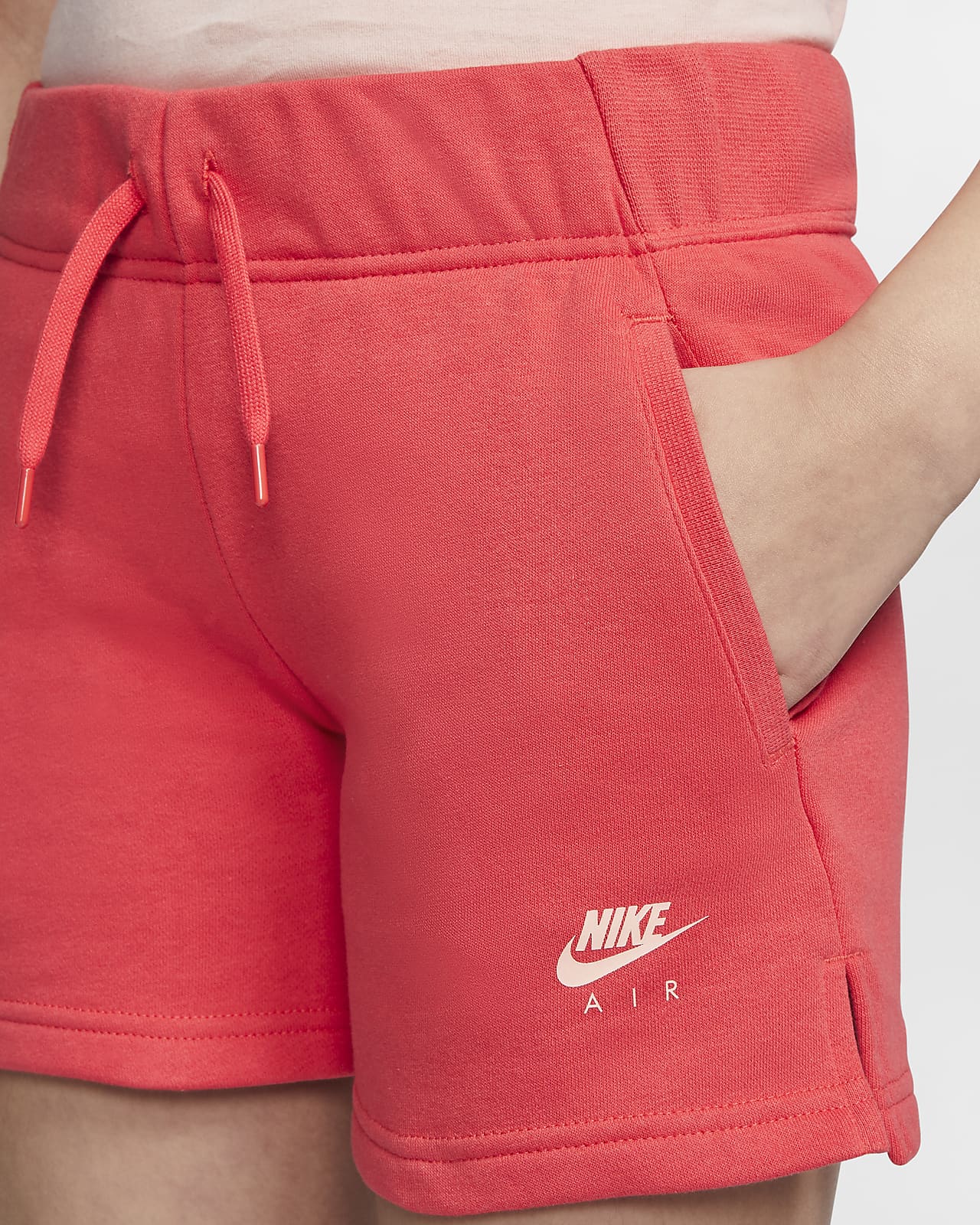 girls red nike shorts