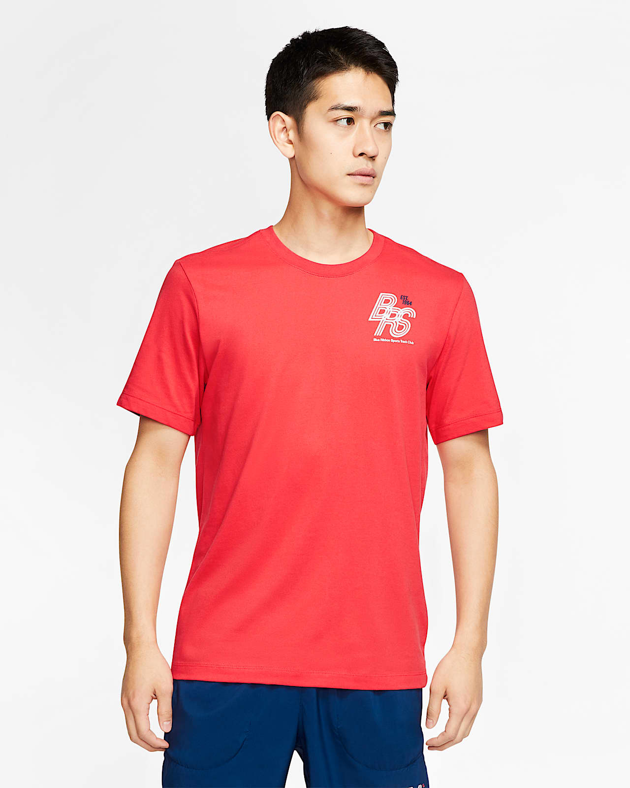 nike blue running top