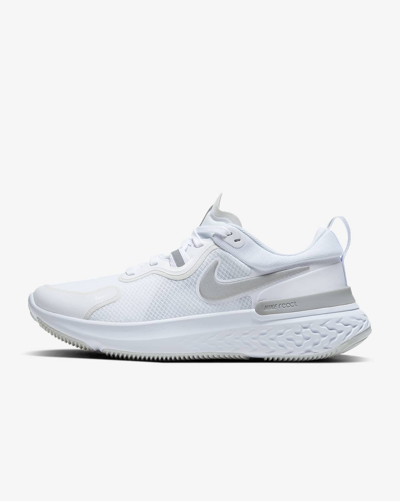 all white womens nike running shoes