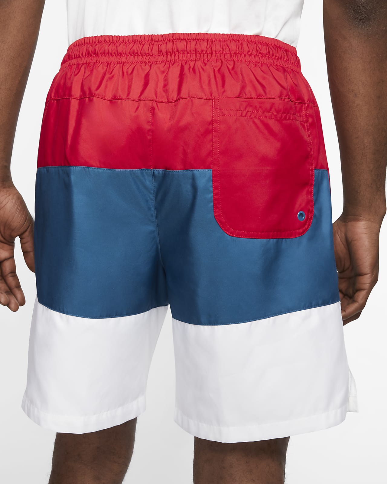 nike shorts blue and red
