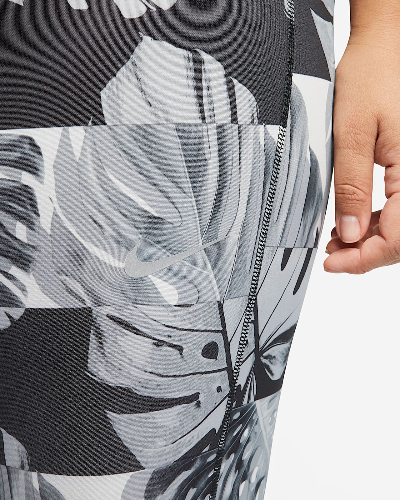 nike fast black crop running leggings