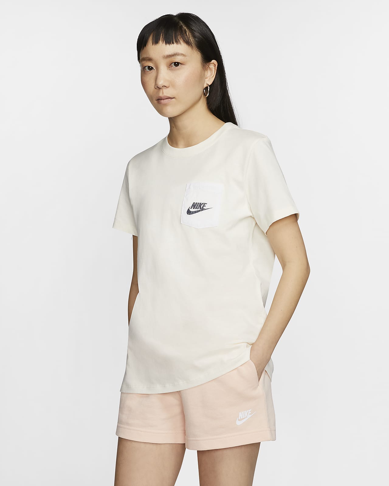 tee shirt nike blanc femme