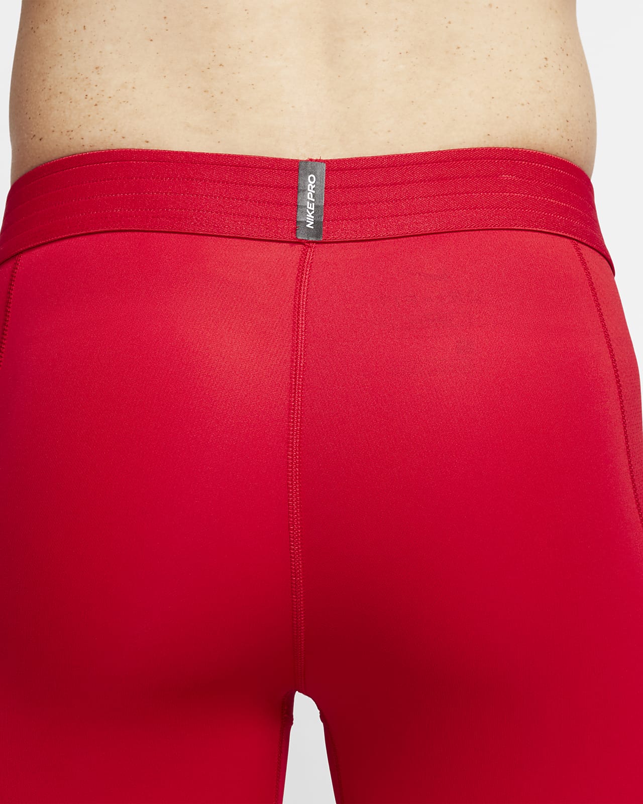 red nike compression shorts